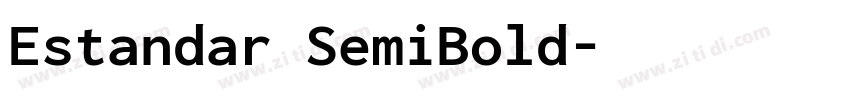 Estandar SemiBold字体转换